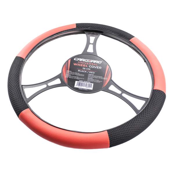 Husă volan auto - negru / roșu - CARGUARD