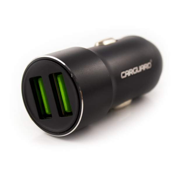 Încărcător auto USB - 2400 mA - carcasă metalică - Carguard