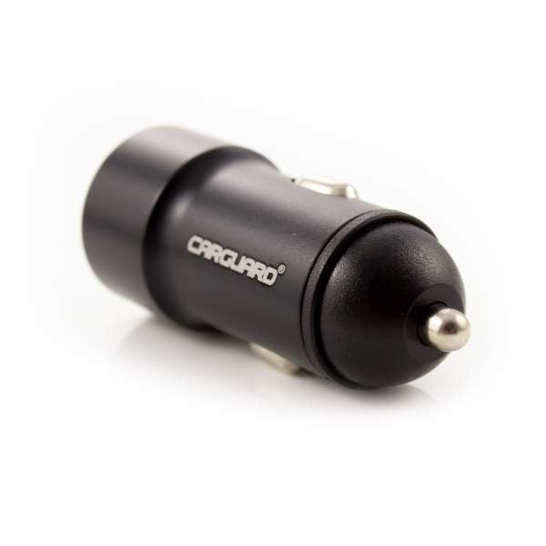 Încărcător auto USB - 2400 mA - carcasă metalică - Carguard