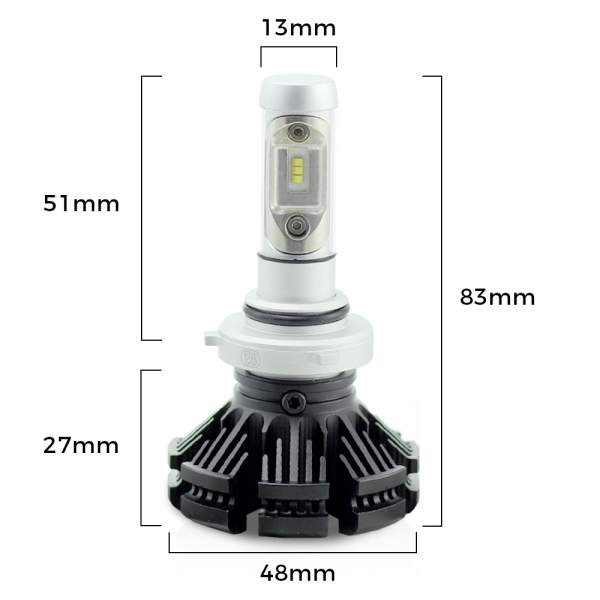 9006 - HB4 LED 12-24V - 4000 lm Super White - CARGUARD