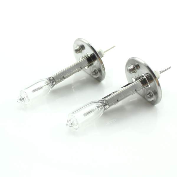 Set de 2 becuri Halogen H1, 55W, +50% Intensitate - LONG LIFE - CARGUARD