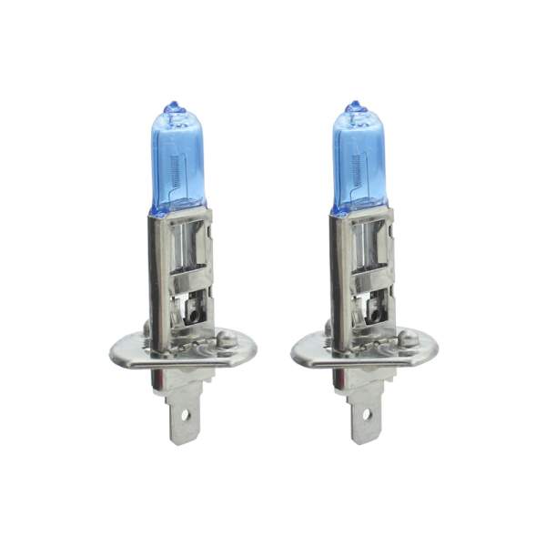 Set de 2 becuri Halogen H1 +100% Intensitate - LONG LIFE - CARGUARD