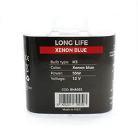 Set de 2 becuri Halogen H3 +100% Intensitate - LONG LIFE - CARGUARD