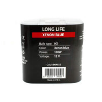 Set de 2 becuri Halogen H3, 100W +130% Intensitate - LONG LIFE - CARGUARD