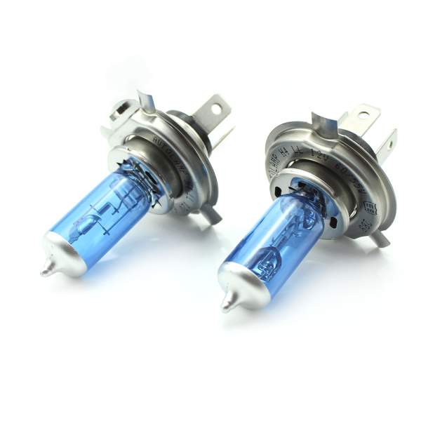 Set de 2 becuri Halogen H4 + 100% Intensitate - LONG LIFE - CARGUARD