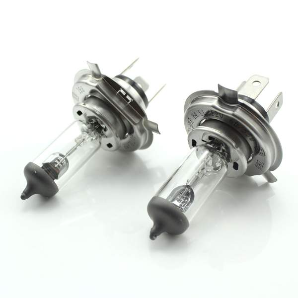 Set de 2 becuri Halogen H4, 55W, +50% Intensitate - LONG LIFE - CARGUARD