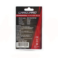 Set de 2 becuri P21W - incolor - CARGUARD