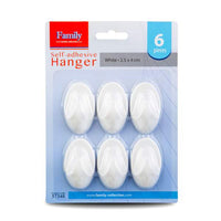 Cârlig autoadeziv - alb - plastic - 2