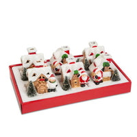 Casă LED de Craciun - 6 tipuri - 8 x 6 x 8.5 cm