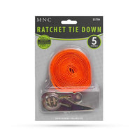 Chinga de fixare cu clichet - 5 m x 25 mm - max. 270 kg