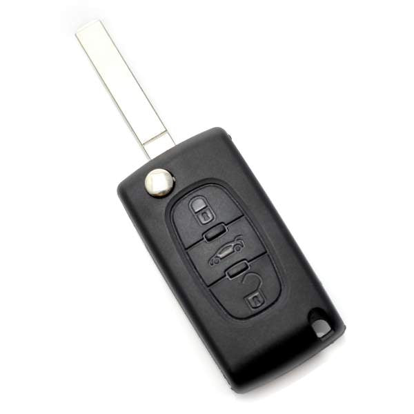 Citroen / Peugeot 307 - Carcasa tip cheie briceag cu 3 butoane