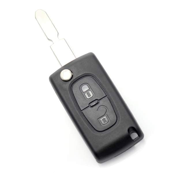 Citroen / Peugeot 406 - Carcasa tip cheie briceag cu 2 butoane