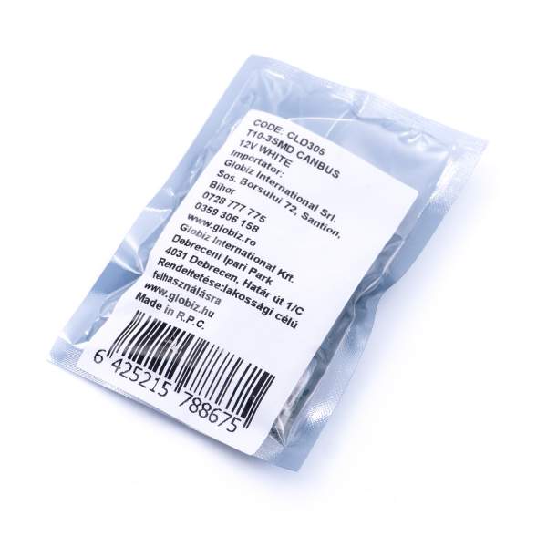 Pachet 10 Leduri auto pozitie can-bus T10 3W Carguard