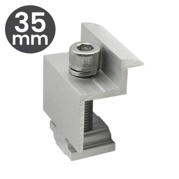 Clema capăt 35 mm "Z" pentru montaj panou fotovoltaic