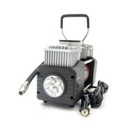 Compresor auto Carguard Heavy-Duty dublu cilindru – 50 L/min – 150 PSI – LED + kit reparație anvelope