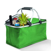 Coș de cumpărături termoizolant pliabil – 49 x 28 x 25 cm – 21 L – verde