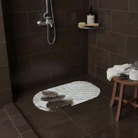 Covoraș antiderapant cadă/duș – model piatră gri – 69 × 35 cm