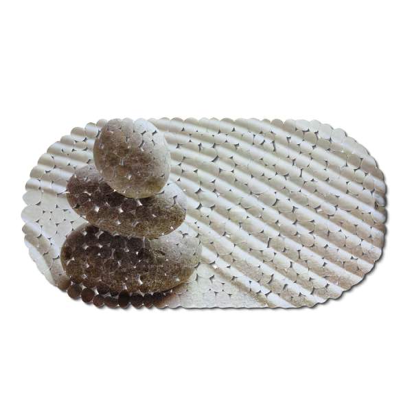 Covoraș antiderapant cadă/duș – model piatră gri – 69 × 35 cm