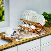 Covoraș de uscare vase din microfibră - 38 x 51 cm - model cu fructe tropicale