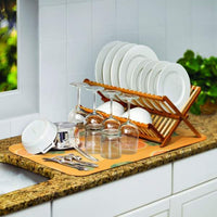 Covoraș de uscare vase din microfibră - 38 x 51 cm - model portocaliu