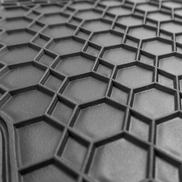 Covorase auto universale ajustabile Carguard – 68 x 44 cm / 44 x 34 cm PVC – negru