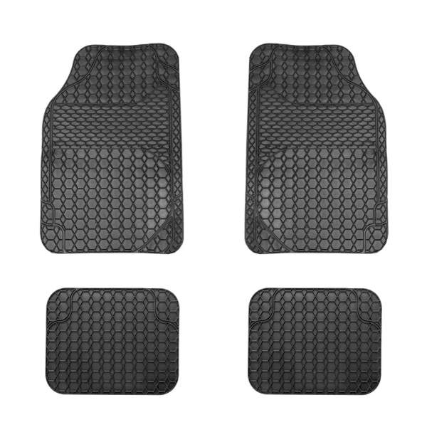 Covorase auto universale ajustabile Carguard – 68 x 44 cm / 44 x 34 cm PVC – negru