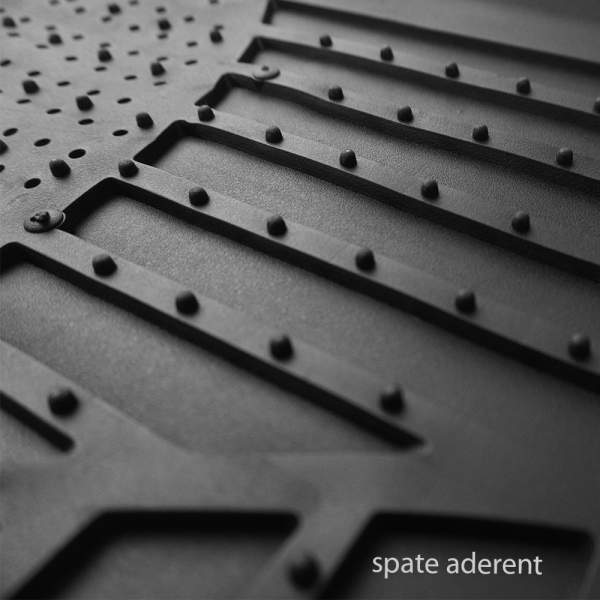 Covorase auto universale ajustabile groase și aderente Carguard – 72 x 47 cm / 71 x 43,5 cm PVC – negru