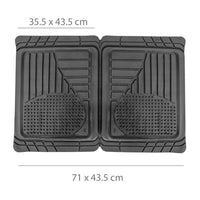 Covorașe auto universale ajustabile groase și aderente Carguard – 72 x 47 cm / 71 x 43,5 cm PVC – negru