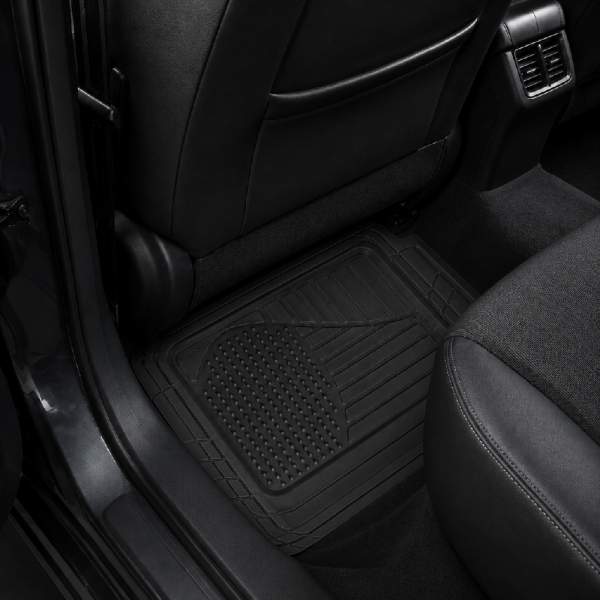 Covorașe auto universale ajustabile groase și aderente Carguard – 72 x 47 cm / 71 x 43,5 cm PVC – negru