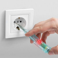 Creion de fază - cu funcție fără contact - cu LED roșu - 70 - 250 V AC - alimentat cu baterie