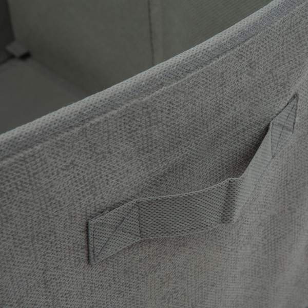 Cutie depozitare stofa - 32 x 22 x 22 cm - gri