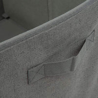 Cutie depozitare stofa - 32 x 22 x 22 cm - gri