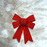 Decor Crăciun - fundiță - roșu - 18 x 25 cm