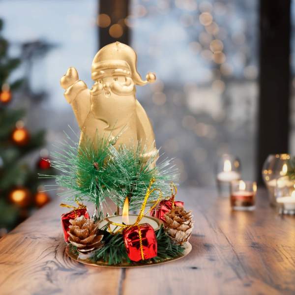 Decor de Advent - cu suport de lumănare - cupru