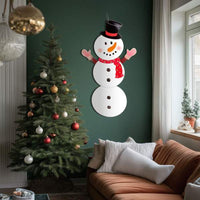 Decor de Crăciun - om de zăpadă - hârtie - 90 cm