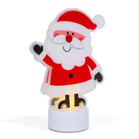 Decor LED - Alb cald - Moș Crăciun - cu baterii