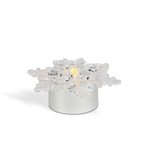 Decor LED cu cristale de gheață - cu baterie - 4 buc/pachet