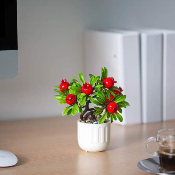 Decor plante artificiale - fructe de sud - 18 x 18 cm - 3 tipuri