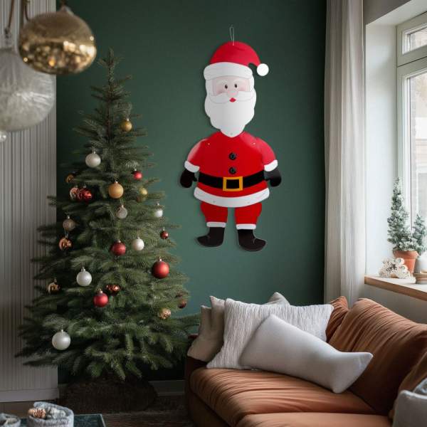 Decorațiune de Crăciun - Mos Crăciun - hârtie - 90 cm