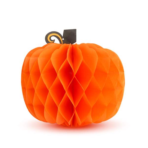 Decorațiune de toamnă – lampion dovleac – din hârtie – 30 cm