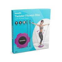 Disc Twister pentru fitness - cu coardă de cauciuc - 29 cm - BEWELLO