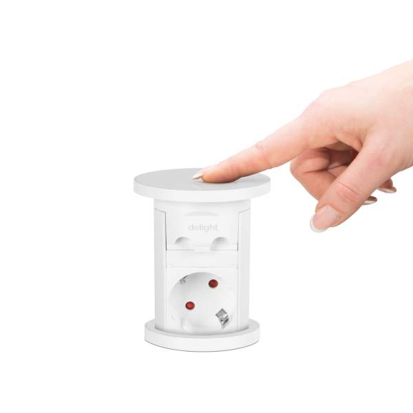 Distribuitor ascuns motorizat - alb - Delight