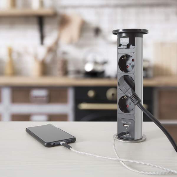 Distribuitor ascuns motorizat - argintiu - Delight