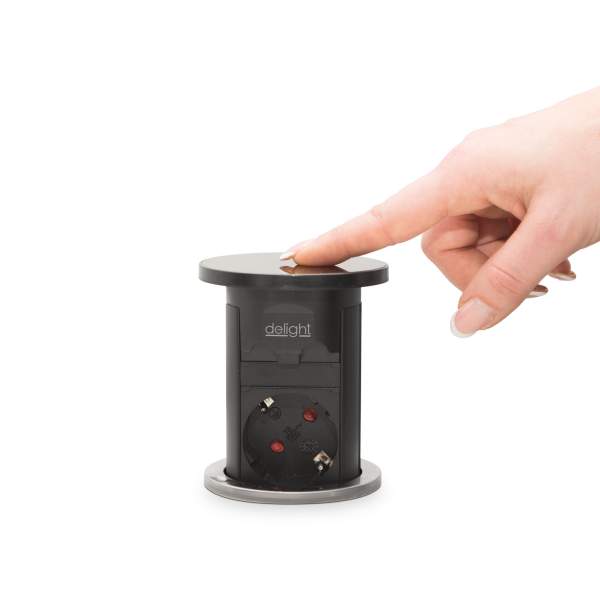 Distribuitor ascuns motorizat - negru - Delight