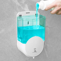 Dozator automat de săpun lichid Vog und Arths - 600 ml - de perete, cu baterie - alb