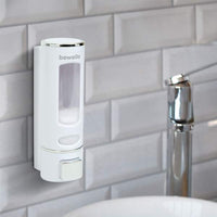 Dozator de săpun - actionat manual - 400 ml - montat pe perete - alb