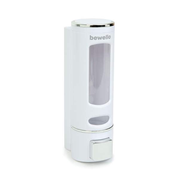 Dozator de săpun - actionat manual - 400 ml - montat pe perete - alb