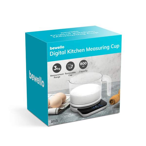 Dozator și cântar digital de bucătărie - 2 x AAA - 800 ml