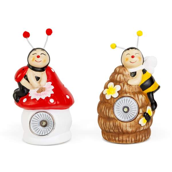 Figurine de animale solare - 2 tipuri - 1 LED alb - 8