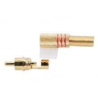 Fisa RCAplacat cu aurpt. cablu de maxim 6 mm